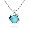 Necklace Silver Plain Circle SPE-80n